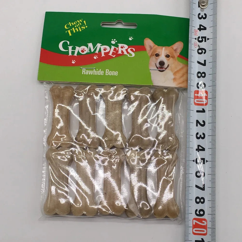 Beef Bone Dog Food Feeders Universal Dogs Molar Rod Clean Teeth Dogs Snacks 10pcs/pack Size Food Feeder Snacks For Cat Dogs